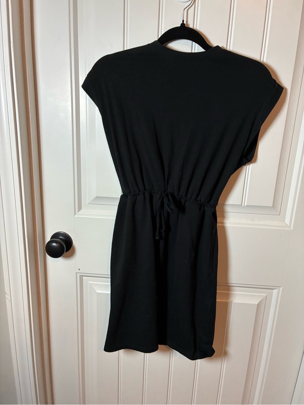 a new day Black Drawstring-Waist Mini Dress